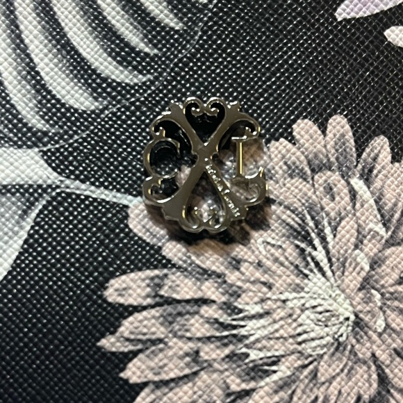 Christian Lacroix Floral Garden Black Cosmetic Zip Pouch Bag - Picture 7 of 7